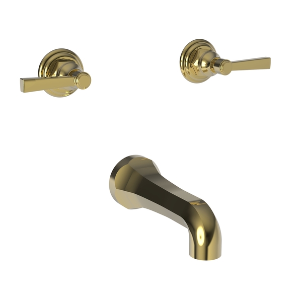 Newport Brass Tub Faucet, Forever Brass (PVD), Wall 3-915/01